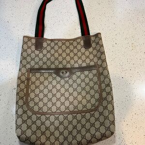 Vintage Gucci tote w/authenticity letter